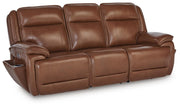 Healy Pier Chocolate Power Reclining Sofa - U1120415