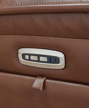 Healy Pier Chocolate Power Reclining Sofa - U1120415