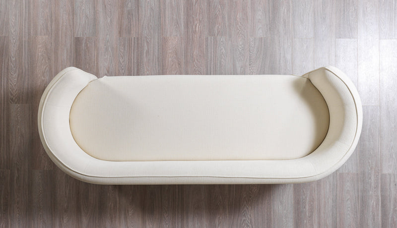 Helena Ivory Velvet Sofa & Loveseat - Lara FurnitureLiving Room Set