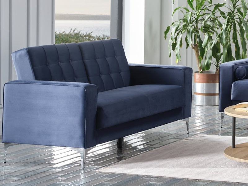 Hemera 63" Wide Tufted Convertible Loveseat - Loveseat