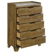 Henderson 5-drawer Bedroom Chest of Drawers Medium Oak - 222975