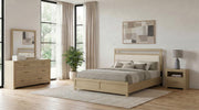 Hendricks 4-piece Eastern King Bedroom Set Light Oak - 222651KE-S4