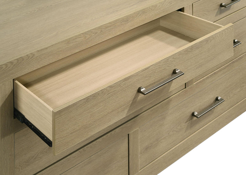 Hendricks 4-piece Queen Bedroom Set Light Oak - 222651Q-S4