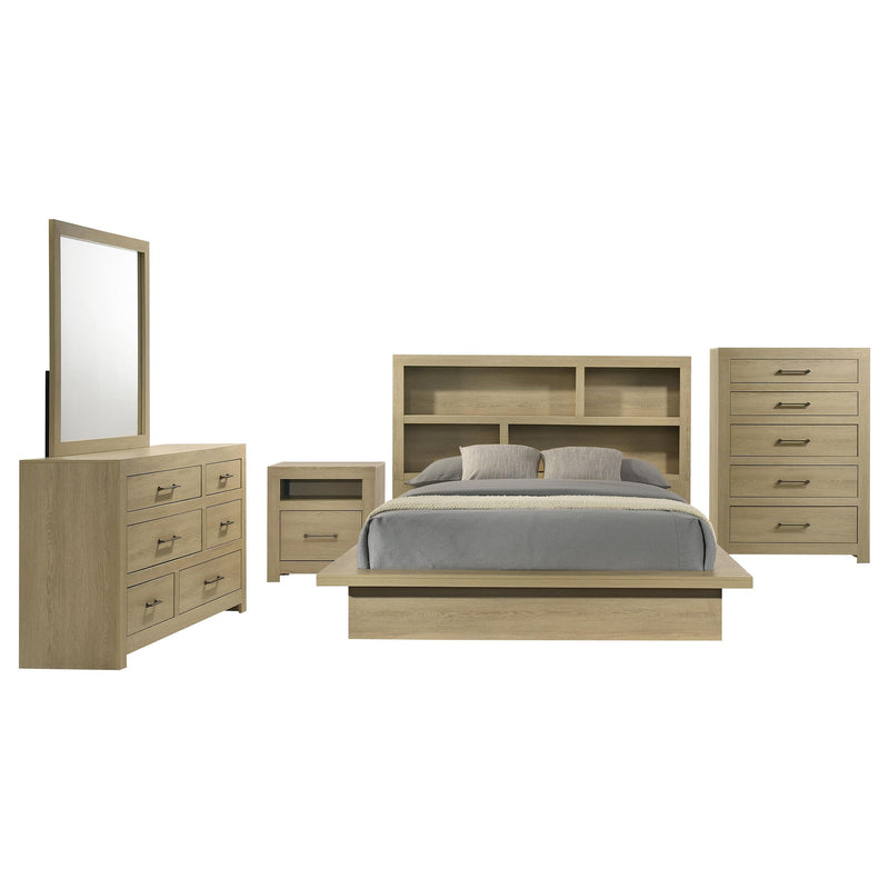 Hendricks 5-piece California King Bedroom Set Light Oak - 222650KW-S5
