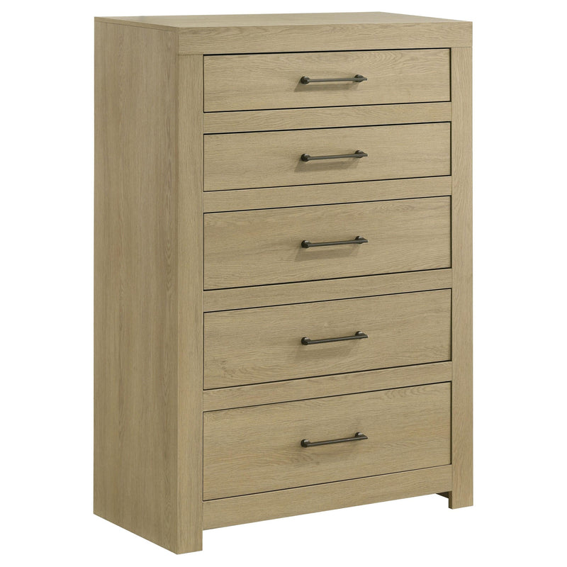 Hendricks 5-piece Queen Bedroom Set Light Oak - 222651Q-S5