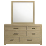 Hendricks 6-drawer Bedroom Dresser and Mirror Light Oak - 222653M