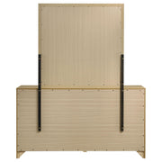 Hendricks 6-drawer Bedroom Dresser and Mirror Light Oak - 222653M