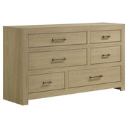 Hendricks 6-drawer Bedroom Dresser Storage Cabinet Light Oak - 222653