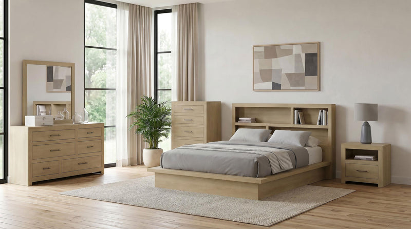 Hendricks 6-drawer Bedroom Dresser Storage Cabinet Light Oak - 222653