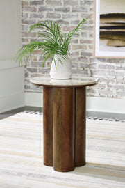 Henfield Beige/Brown Accent Table - A4000623