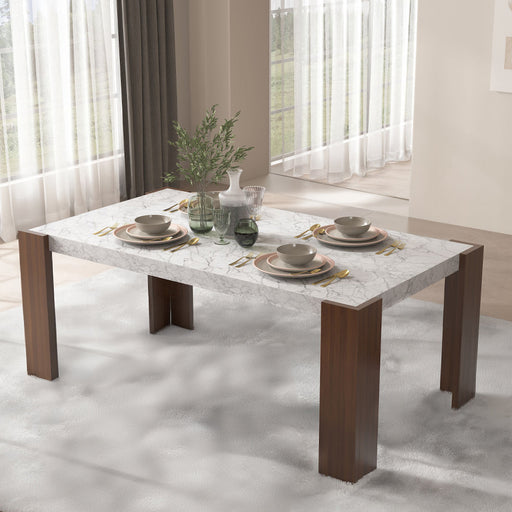 Hettie Dining Table W/Engineeed Stone Top - DN02157