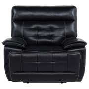 Hewitt Leather Upholstered Dual Power Recliner Chair Black - 609613PP