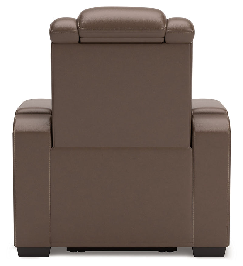High Impact Tobacco Power Recliner - U1060113