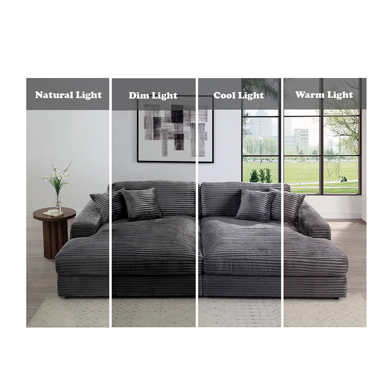 Hilde Chaise w/2 Pillows - LV03690