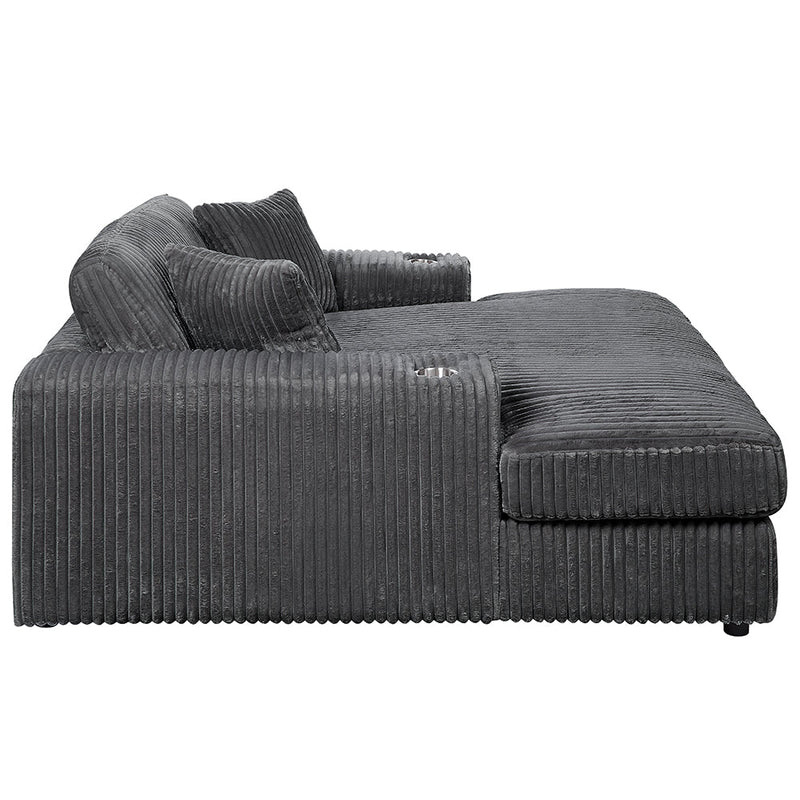 Hilde Chaise w/2 Pillows - LV03691