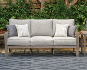 Hillside Barn Outdoor Sofa and Loveseat in Gray/Brown - PKG021258