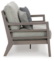 Hillside Barn Outdoor Sofa and Loveseat in Gray/Brown - PKG021258