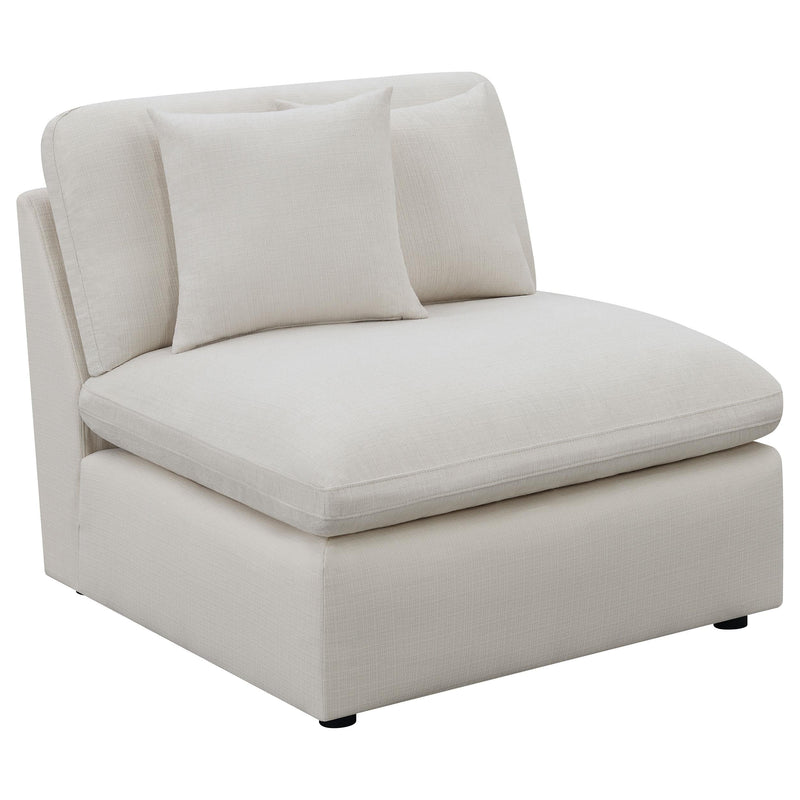 Hobson 4-piece Upholstered Modular Sectional Sofa Ivory - 551451-SETB