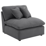 Hobson 5-piece Upholstered Modular Sectional Sofa Charcoal - 551455-SETA