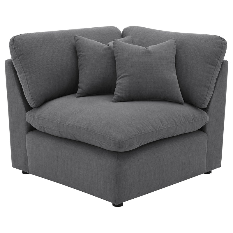 Hobson 5-piece Upholstered Modular Sectional Sofa Charcoal - 551455-SETA