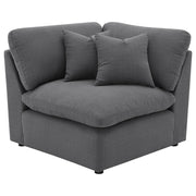 Hobson 6-piece Upholstered Modular Sectional Sofa Charcoal - 551455-SET