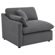 Hobson 6-piece Upholstered Modular Sectional Sofa Charcoal - 551455-SET