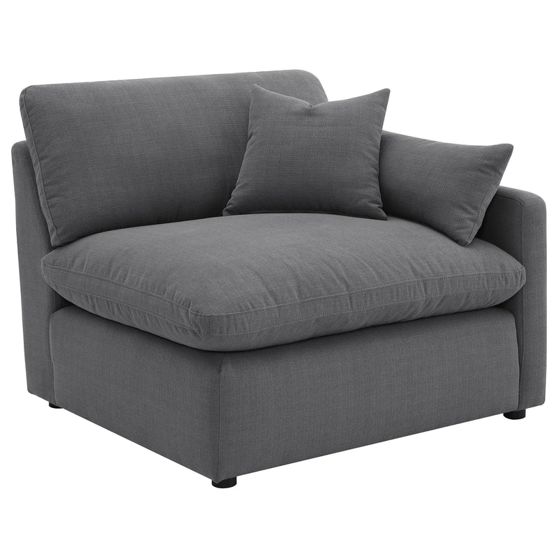 Hobson 6-piece Upholstered Modular Sectional Sofa Charcoal - 551455-SET