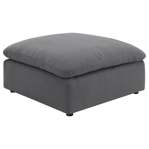Hobson Square Upholstered Ottoman Charcoal - 551457