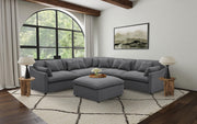 Hobson Square Upholstered Ottoman Charcoal - 551457