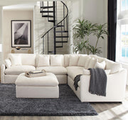 Hobson Square Upholstered Ottoman Ivory - 551453