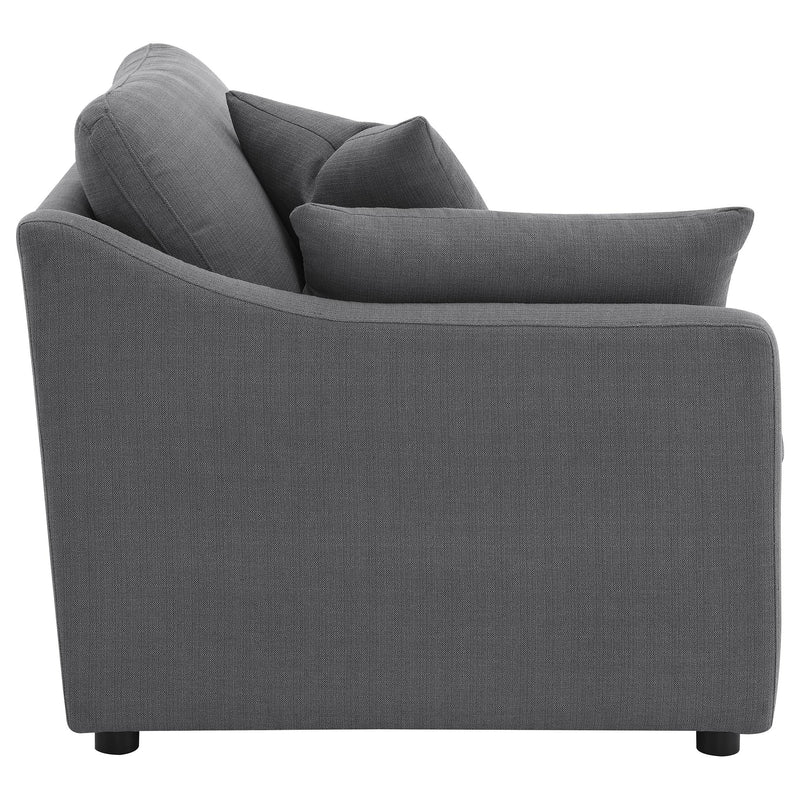 Hobson Upholstered LAF Chair Charcoal - 551458LAF