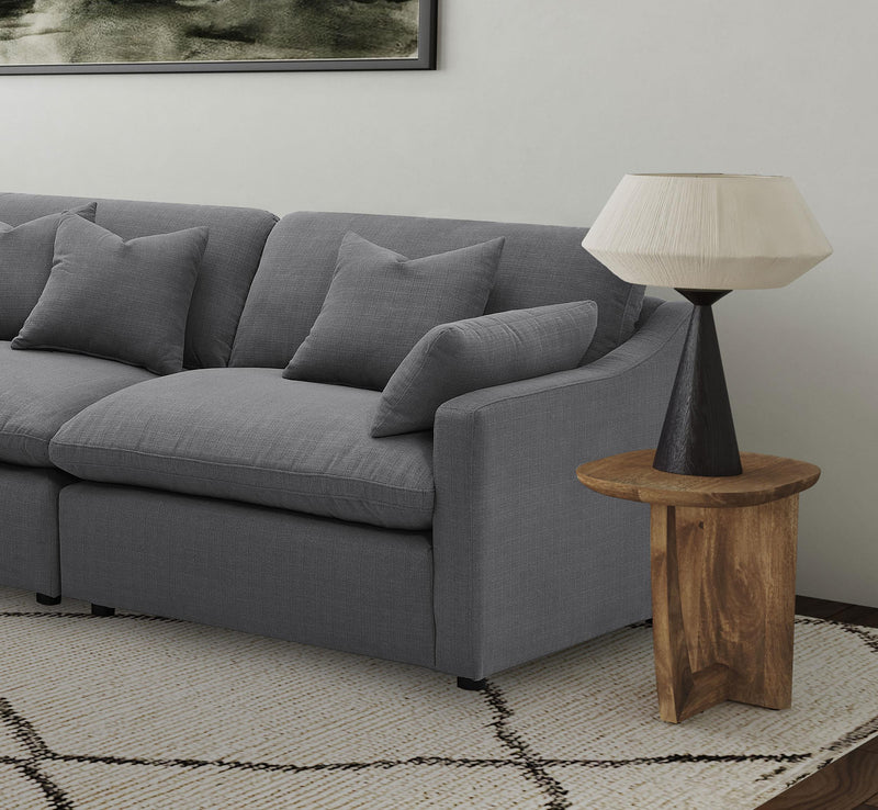 Hobson Upholstered RAF Chair Charcoal - 551458RAF