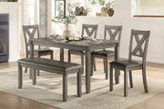 Holders Gray 6 - Piece Dining Set - Lara FurnitureDining Room Set