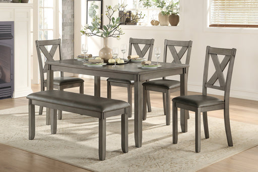 Holders Gray 6 - Piece Dining Set - Lara FurnitureDining Room Set