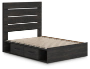 Hollivern Dark Gray Full Panel Storage Bed - PCB2108B15