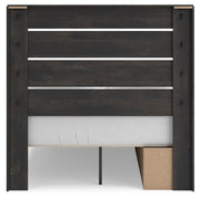 Hollivern Dark Gray Full Panel Storage Bed - PCB2108B15
