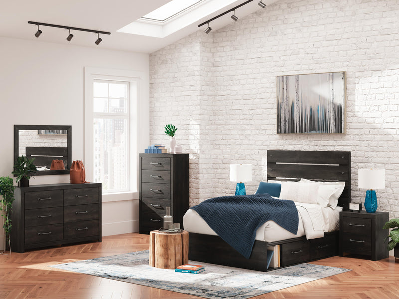 Hollivern Dark Gray Nightstand - PCB2108-92