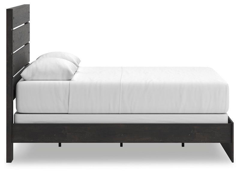 Hollivern Dark Gray Queen Panel Bed - PCB2108B2