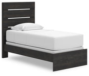 Hollivern Dark Gray Twin Panel Bed - PCB2108B11
