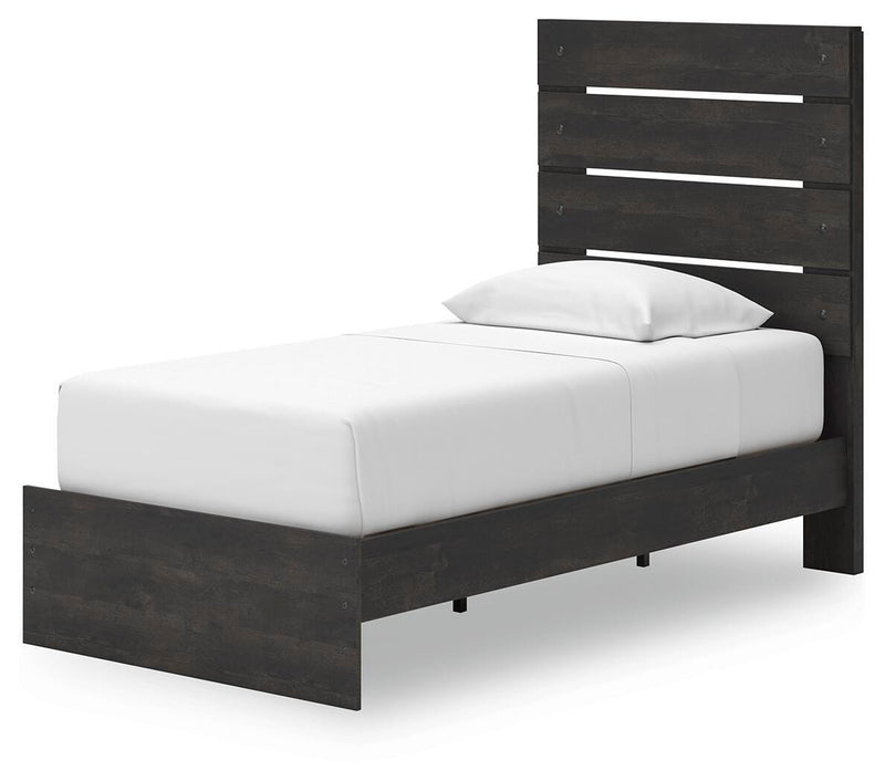 Hollivern Dark Gray Twin Panel Storage Bed - PCB2108B17