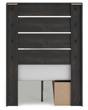 Hollivern Dark Gray Twin Panel Storage Bed - PCB2108B17