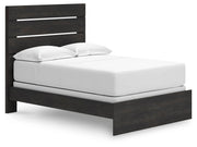 Hollivern Full Panel Bed and Dresser in Dark Gray - PKG021604