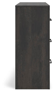 Hollivern Full Panel Bed and Dresser in Dark Gray - PKG021604