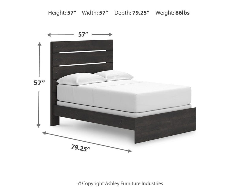 Hollivern Full Panel Bed, Dresser and Mirror - PCB2108B14