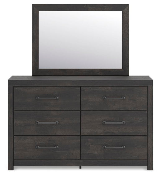 Hollivern Full Panel Bed, Dresser and Mirror - PCB2108B14
