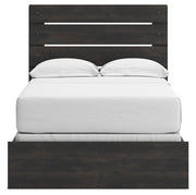 Hollivern Full Panel Bed, Dresser, Mirror and Chest in Dark Gray - PKG021602