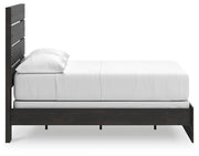 Hollivern Full Panel Bed, Dresser, Mirror and Nightstand in Dark Gray - PKG021601