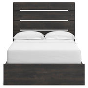 Hollivern Full Panel Storage Bed and Dresser in Dark Gray - PKG021636