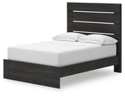 Hollivern Full Panel Storage Bed, Dresser, Mirror and 2 Nightstands in Dark Gray - PKG021631