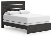 Hollivern Queen Panel Bed, Dresser and Nightstand in Dark Gray - PKG021613
